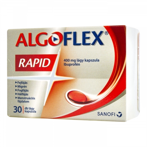 Algoflex Rapid 400 mg lágy kapszula, 30 db