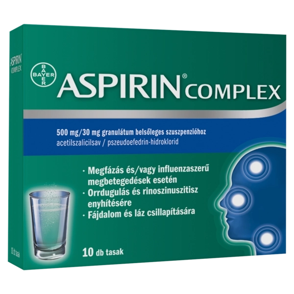 Aspirin Complex 500 mg/30 mg granulátum belsőleges szuszpenzióhoz, 10 db
