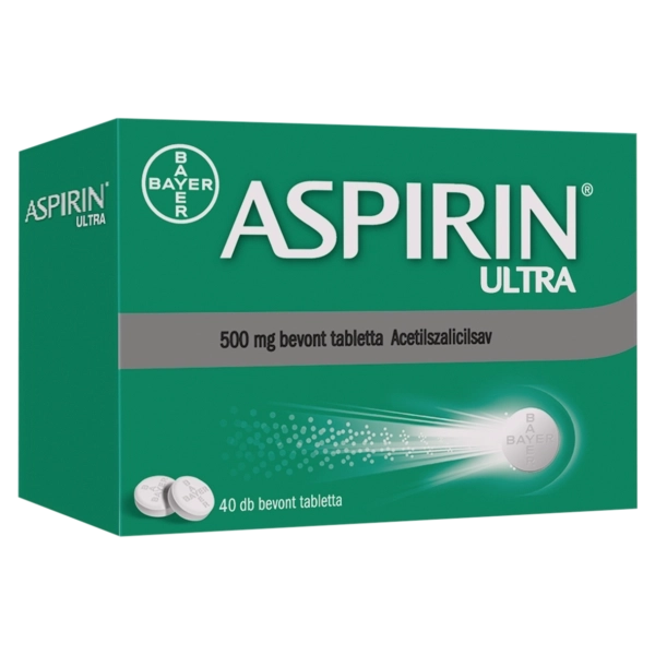 Aspirin Ultra 500 mg bevont tabletta, 40 db