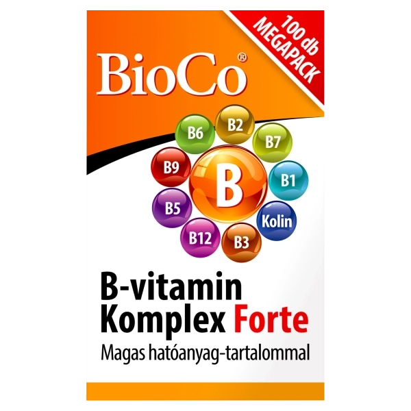 BioCo B-vitamin Komplex Forte MEGAPACK tabletta, 100 db
