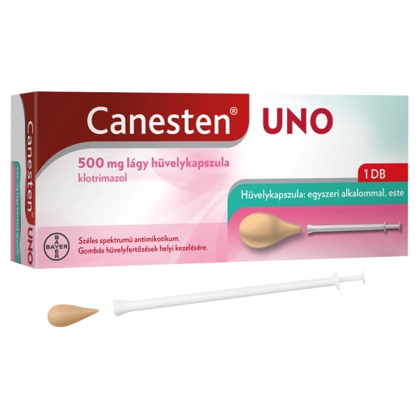 Canesten Uno 500 mg lágy hüvelykapszula, 1 db