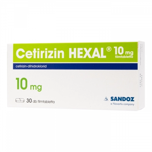 Cetirizin HEXAL 10 mg filmtabletta, 30 db