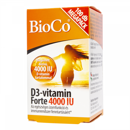 BioCo D3-vitamin Forte 4000 IU MEGAPACK tabletta, 100 db