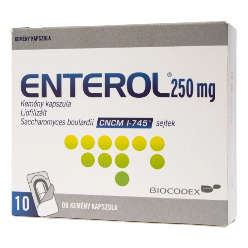 Enterol 250 mg kemény kapszula, 10 db