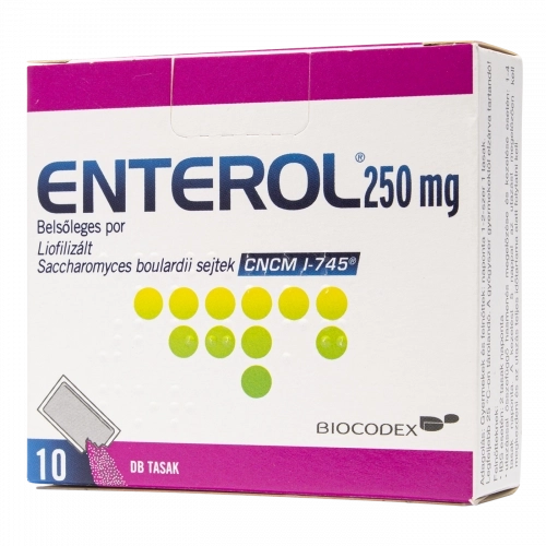 ENTEROL 250 mg belsőleges por, 10 db tasak