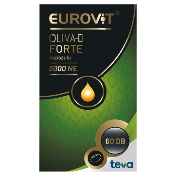Eurovit Oliva-D Forte 3000 NE kapszula, 60 db