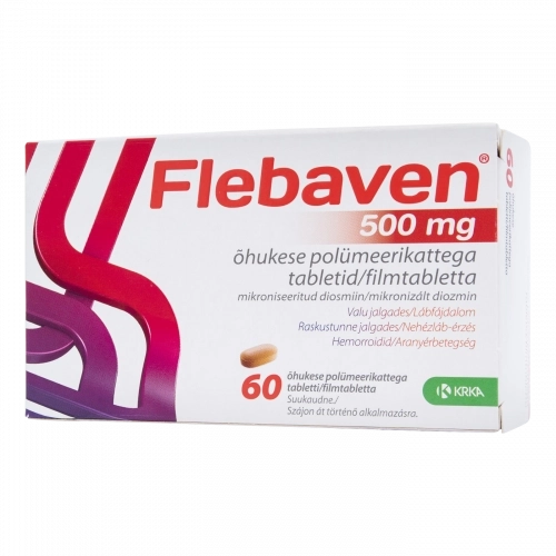 Flebaven 500 mg filmtabletta, 60 db