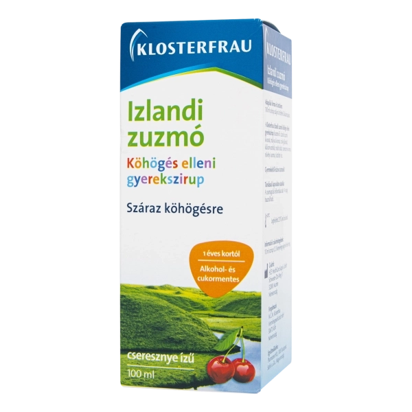 Izlandi zuzmó szirup gyerekeknek, cseresznyés, 100 ml