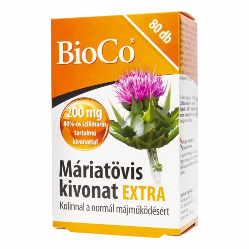 BioCo EXTRA Máriatövis kivonat filmtabletta, 80 db