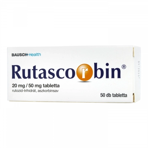Rutascorbin 20 mg/50 mg tabletta, 50 db