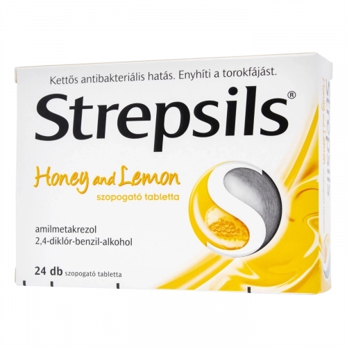 Strepsils Honey and Lemon szopogató tabletta, 24 db