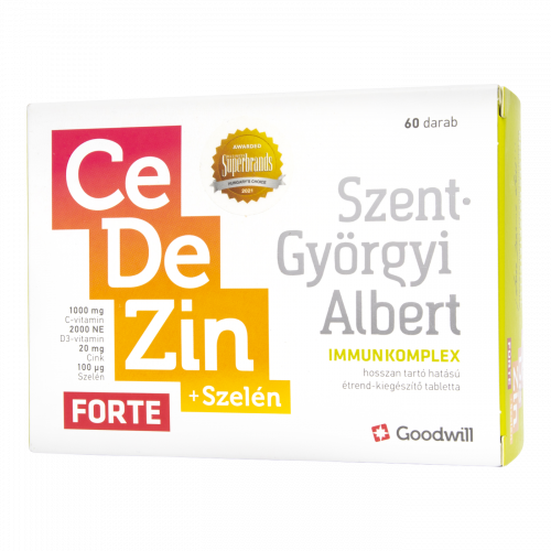 Szent-Györgyi Albert Immunkomplex CeDeZin Forte + Szelén Hosszan tartó hatású étrend-kiegészítő tabletta, 60 db