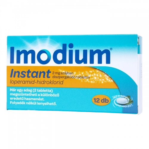 Imodium® Instant 2 mg szájban diszpergálódó tabletta, 12 db