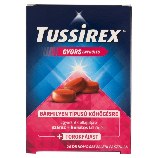 Tussirex pasztilla, 20 db