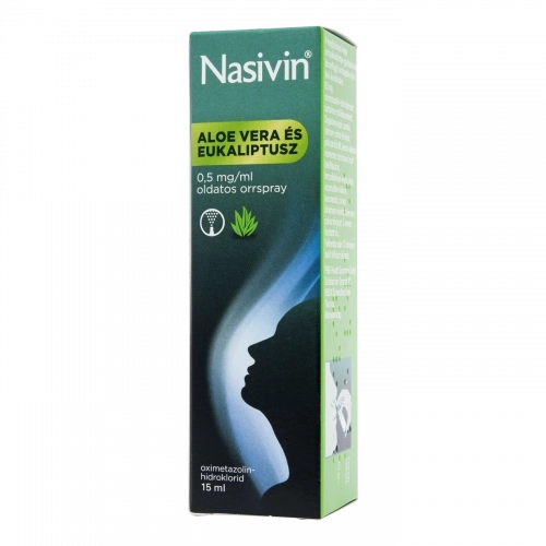 NASIVIN Aloe Vera és Eukaliptusz 0,5 mg/ml oldatos orrspray, 15 ml