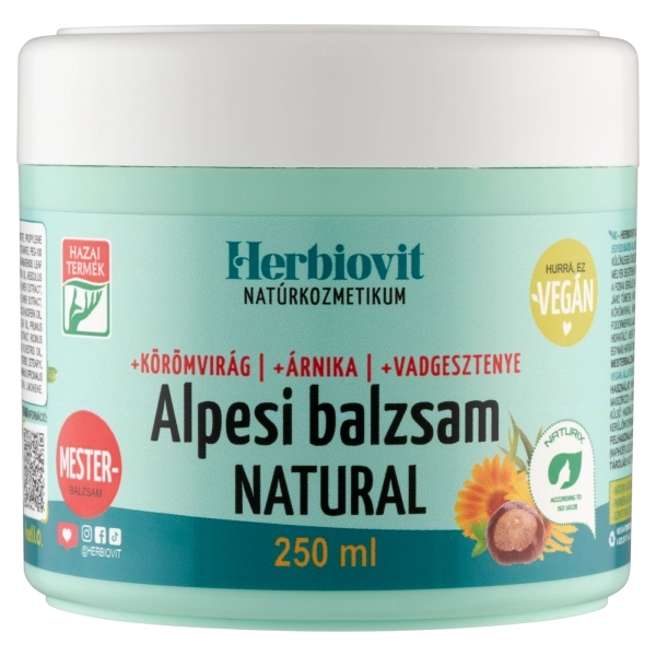 Herbiovit Alpesi balzsam NATURAL, 250 ml