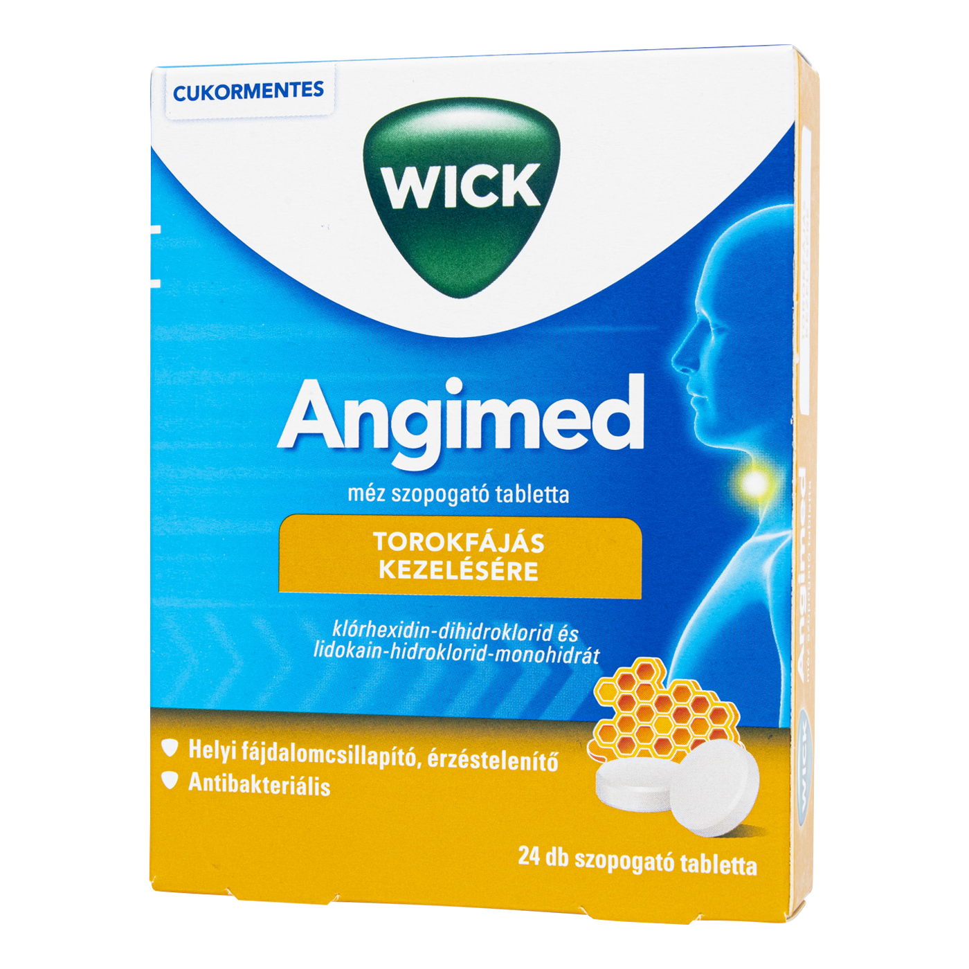 Angimed méz szopogató tabletta 24 db