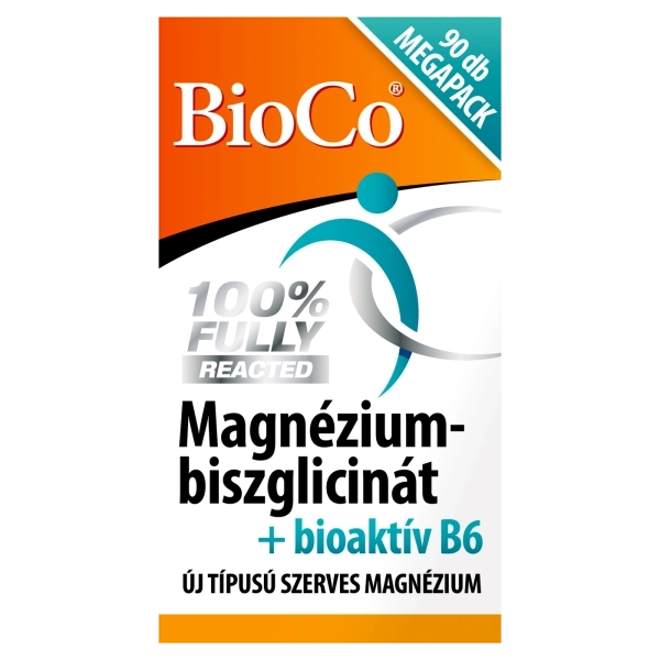 BioCo Magnézium-biszglicinát + bioaktív B6 MEGAPACK tabletta, 90 db