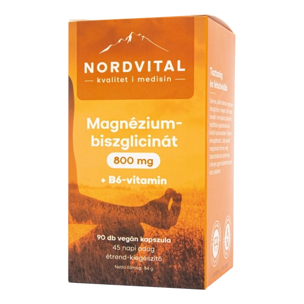 Nordvital Magnézium-biszglicinát kapszula, 90 db