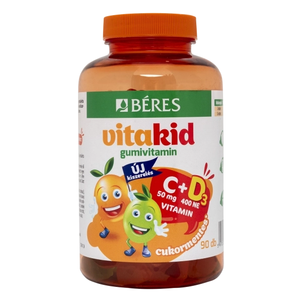 Béres VitaKid C+D3 Gumivitamin gumitabletta, 90 db