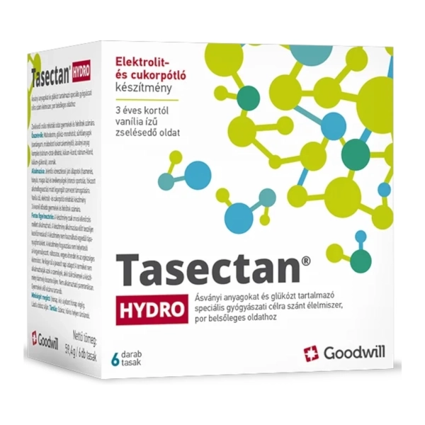 Tasectan® Hydro por or belsőleges oldathoz, 6 db tasak