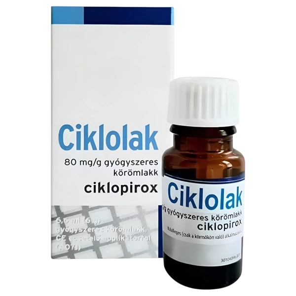 Ciklolak 80 mg/g gyógyszeres körömlakk, 6,6 ml