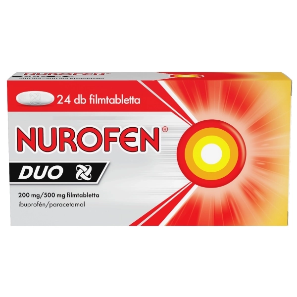 Nurofen Duo 200 mg/500 mg filmtabletta, 24 db