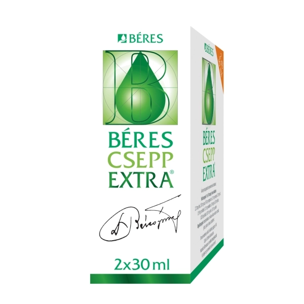 Béres Csepp Extra belsőleges oldatos cseppek, 2x30 ml