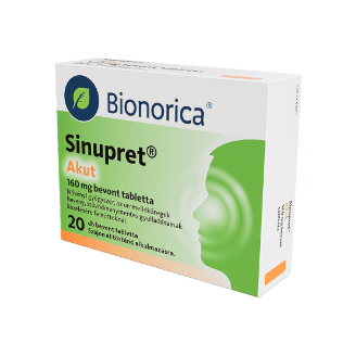 Sinupret Akut 160 mg bevont tabletta, 20 db