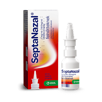 Septanazal 1 mg/1 ml + 50 mg/1 ml oldatos orrspray felnőtteknek, 10 ml