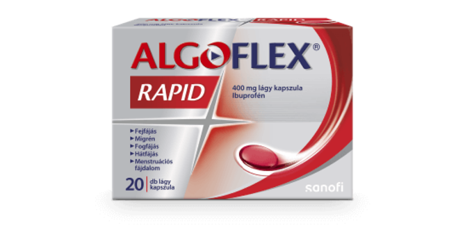 Algoflex Rapid 400 mg lágy kapszula, 20 db