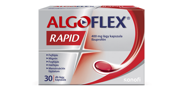 Algoflex Rapid 400 mg lágy kapszula, 30 db