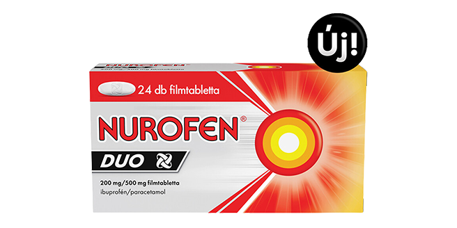 Nurofen Duo 200 mg/500 mg filmtabletta, 24 db