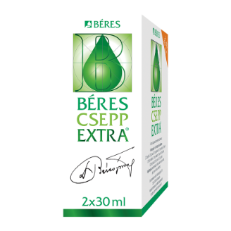 Béres Csepp Extra belsőleges oldatos cseppek, 2x30 ml