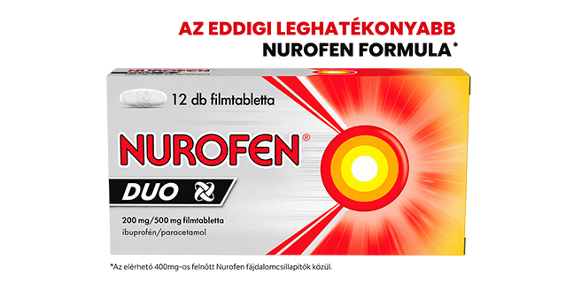 Nurofen Duo 200 mg/500 mg filmtabletta, 12 db