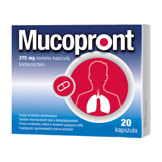 Mucopront 375 mg kemény kapszula, 20 db