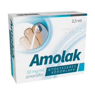 Amolak 50 mg/ml gyógyszeres körömlakk, 2,5 ml