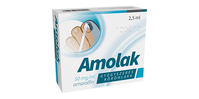 Amolak 50 mg/ml gyógyszeres körömlakk, 2,5 ml