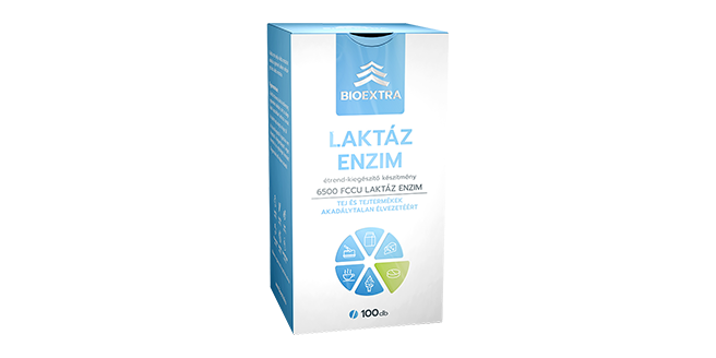 BIOEXTRA Laktáz enzim étrend-kiegészítő tabletta, 100 db