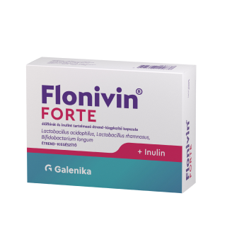 Flonivin® FORTE élőflórát és inulint tartalmazó étrend-kiegészítő kapszula, 20 db