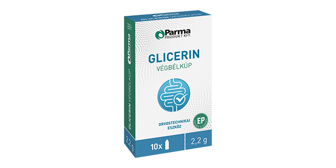 Parma Produkt Glicerin végbélkúp 2,2 g, 10 db
