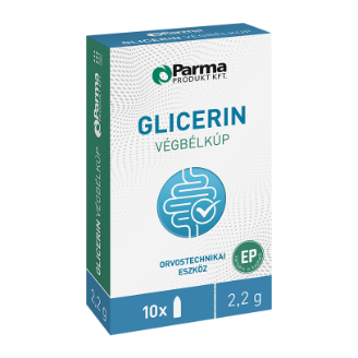 Parma Produkt Glicerin végbélkúp 2,2 g, 10 db