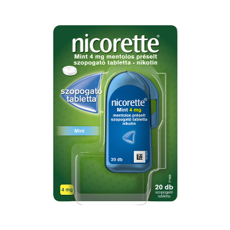 Nicorette Mint 4 mg mentolos préselt szopogató tabletta, 20 db