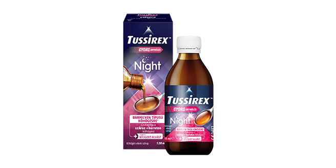 Tussirex Night köhögés elleni szirup, 120 ml