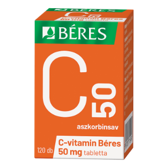 C-vitamin Béres 50 mg tabletta, 120 db