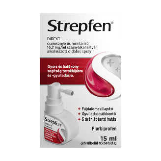 Strepfen DIREKT 16,2 mg/ml szájnyálkahártyán alkalmazott oldatos spray 15ml
