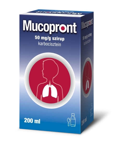 Mucopront 50 mg/g szirup, 200 ml
