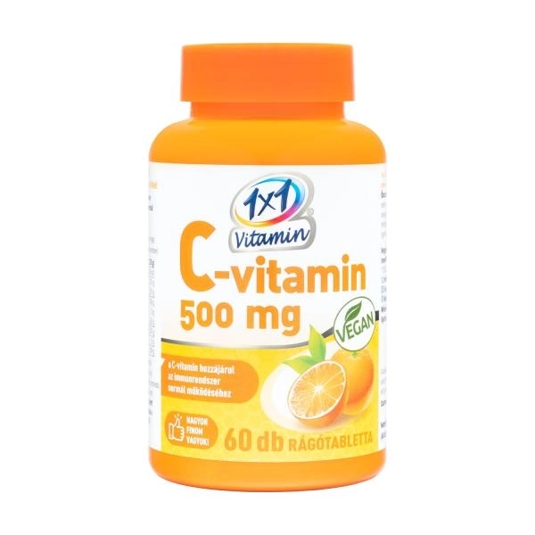 1x1 Vitamin C-vitamin 500 mg rágótabletta 60x
