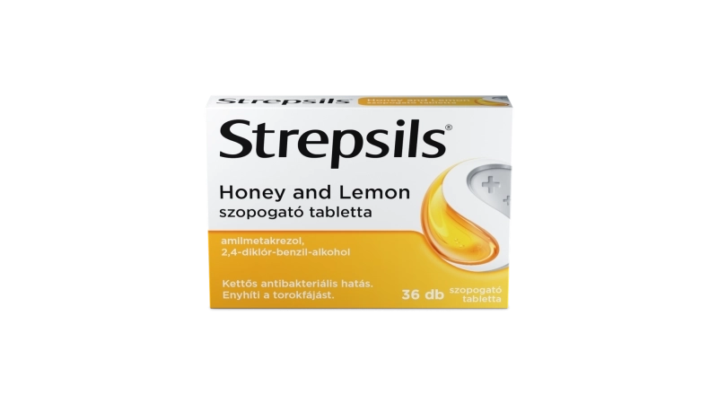 Strepsils Honey and Lemon szopogató tabletta 36db