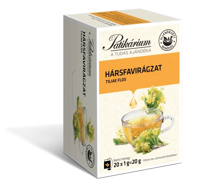 Patikárium hársfavirág filteres tea, 20x1 g